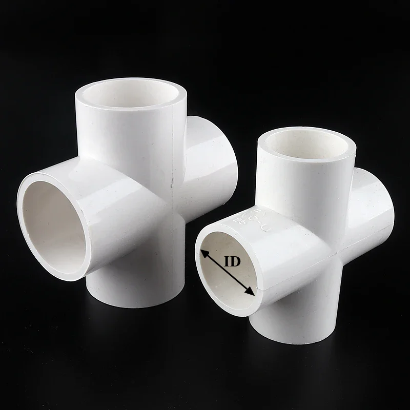 20~50mm Witte PVC Connectoren PVC Buis Directe Bocht T-stuk UPVC Klep 3-weg 4-weg 5-weg 6-weg Aquarium Waterleiding Verbindingen