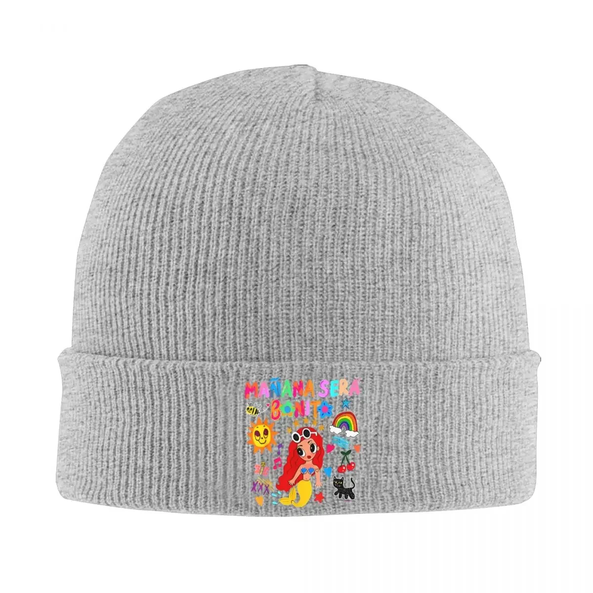 Colorful Karol G Knit Hat Beanie Winter Hat Warm Hip-hop Hip Hop Reggaeton Music Cap Men Women