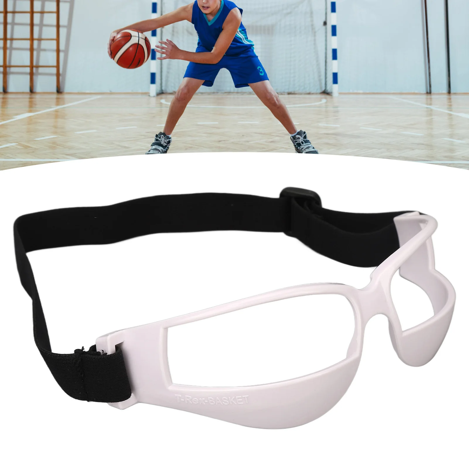 Basketball Dribbling Goggles Adjustable Comfortable Basketball Training Glasses Soft Protective Elastic Lightweight for Sports