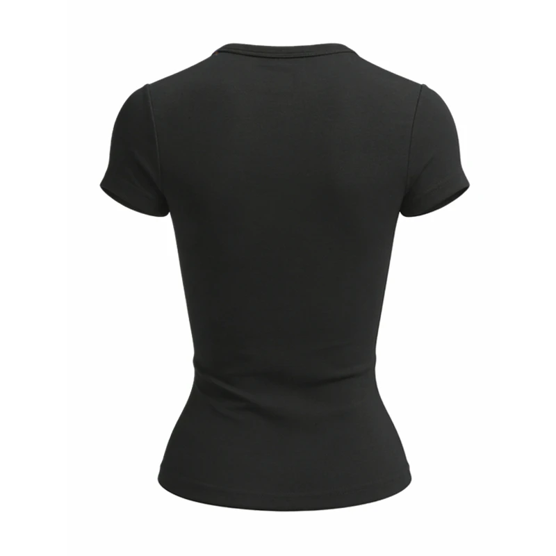 3 stuks groothandel dames T-shirt slank korte mouw rekbaar zacht basic top casual dagelijks o-hals zomer mode huidvriendelijk tee Y2K