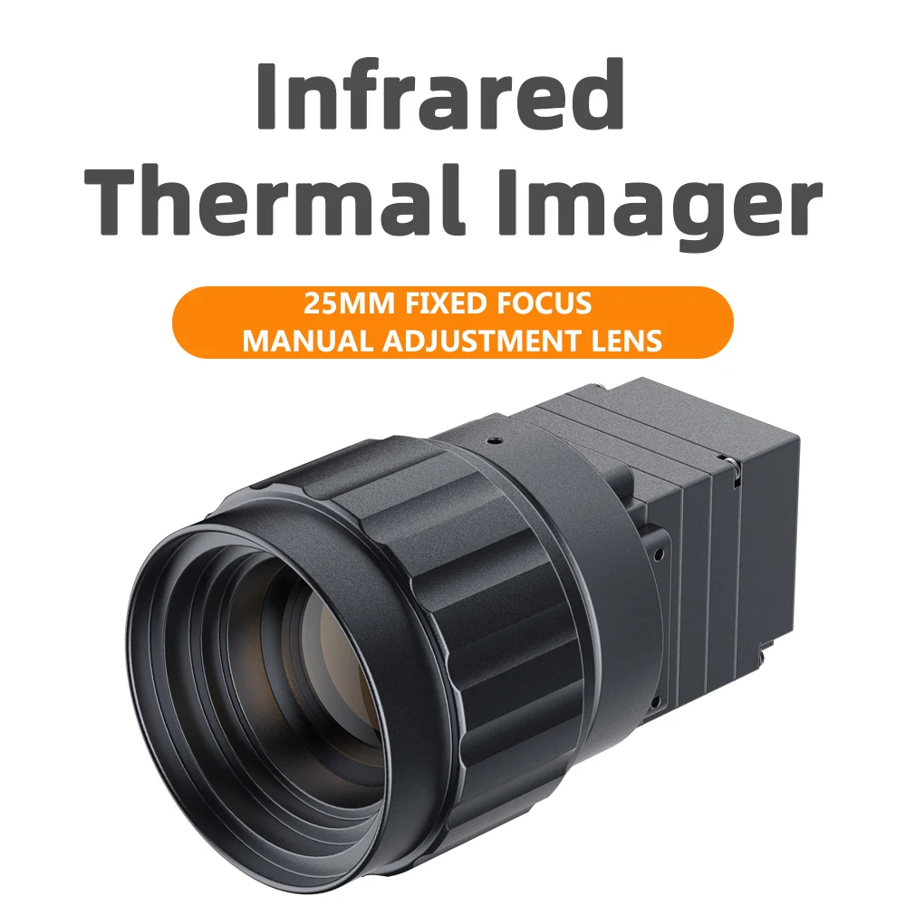 

640x512 25MM Lens Uncooled VOx LWIR Thermal Camera Industry Infrared Thermal Imager CVBS/USB(UVC) For UAV, Outdoor Monitoring