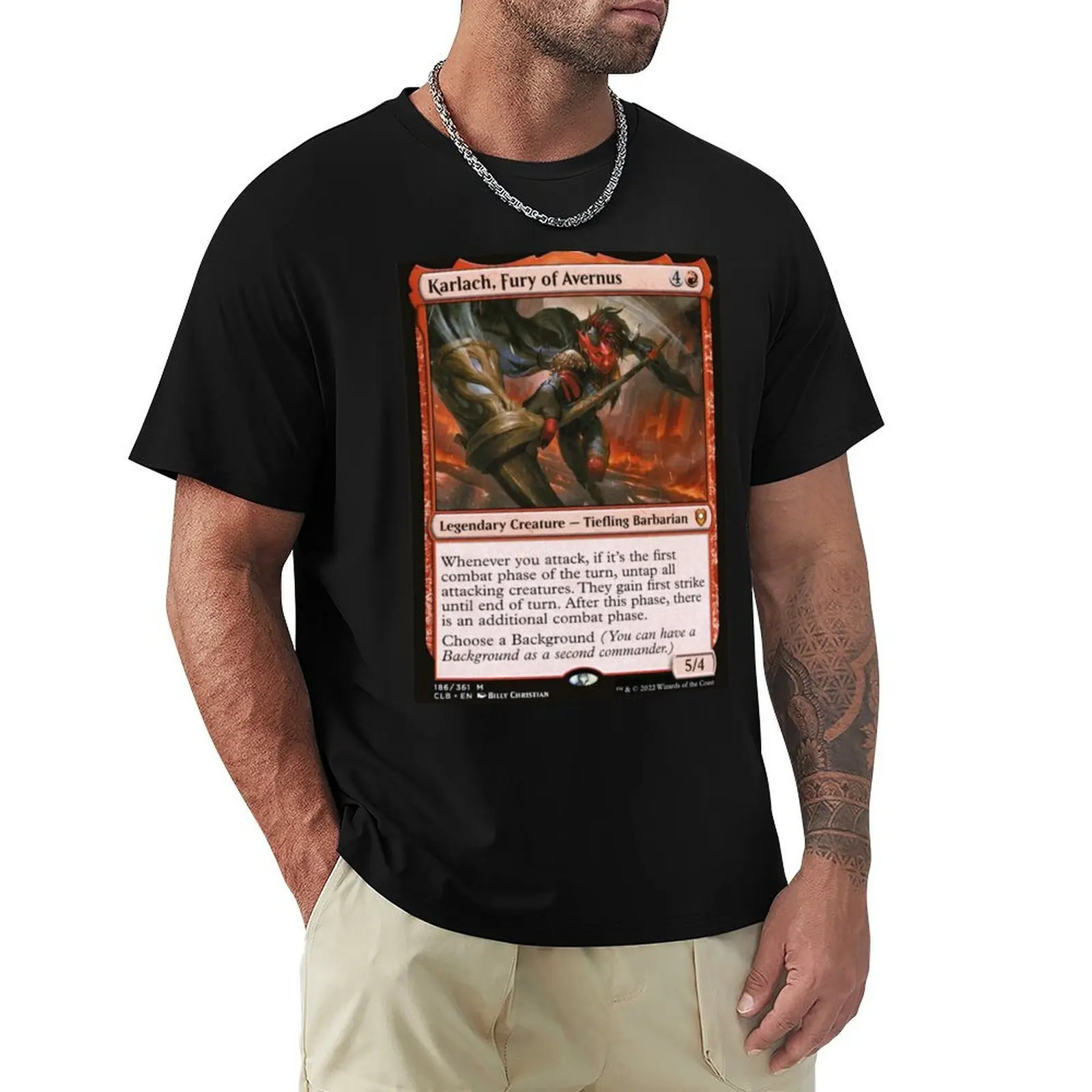 Karlach Fury of Avernus T-Shirt Comfortable Workout Short Sleeve Shirt