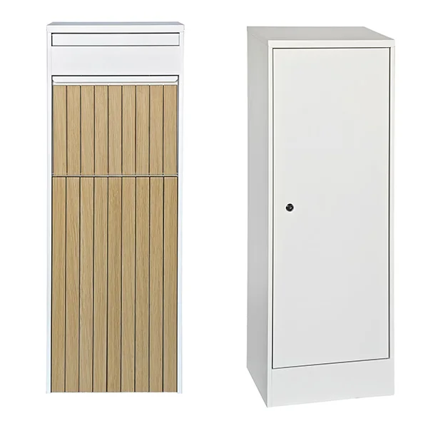 Anti-Theft Freestanding Outdoor Waterproof Metal Parcel Drop Box Mailbox with Large Capacity for Post Parcel Delivery