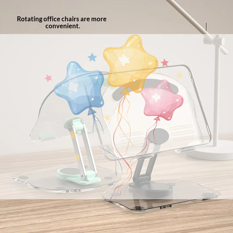 Support universel pliable pour téléphone portable, rotatif à 360 degrés, pour tablette, antidérapant, hauteur réglable pour IPad/iPhone