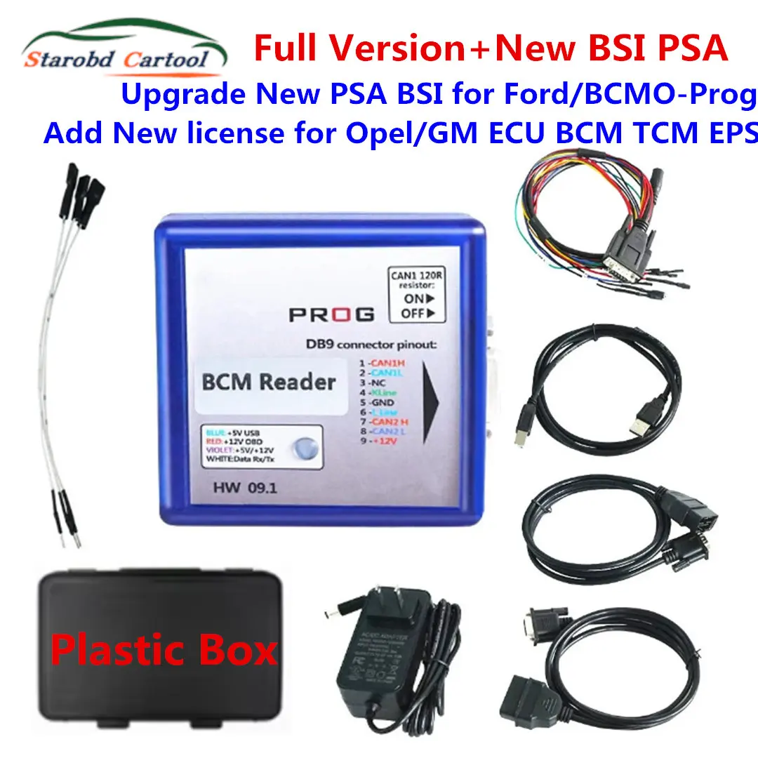 Full Version Add PSA BSI For Citroen I/O Terminal IO PROG ECU Clone Programmer Multi-Cars Multi-Tool Power Upgrade For Opel/GM