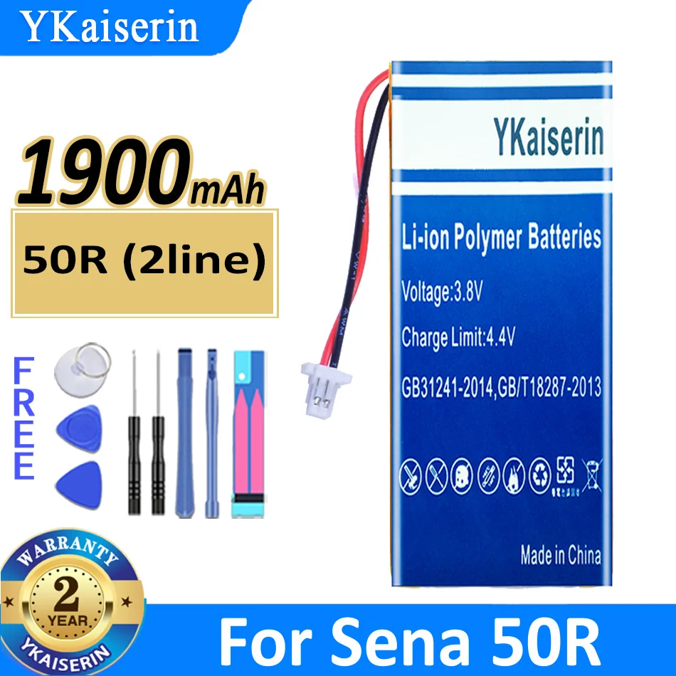 

Аккумулятор ykaisin на 1900 мА · ч для аккумулятора Sena 50R
