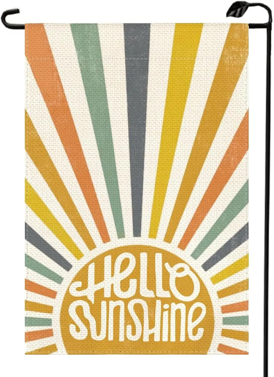 

Летний Садовый флаг Hello Sunshine, 12x18 дюймов, двусторонний для улицы, классический фон для праздника, Ярда, уличный декоративный флаг