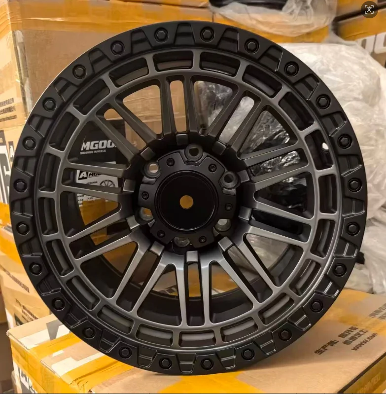 17 Inch Multi Style Alloy Wheels Red/Black/Gunmetal/Bronze Machined/Beadlock Sport Car & Off Road 4x4 Pickup Multiple PCD Rims