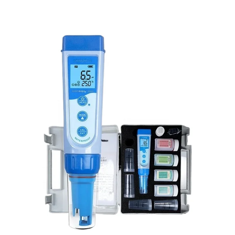 NEW Intelligent PH/TDS/EC/Salinity/Temp. 5 in 1 Multiparameter Pocket Water Testing Kit pH Meter TDS Tester Conductivity EC Test