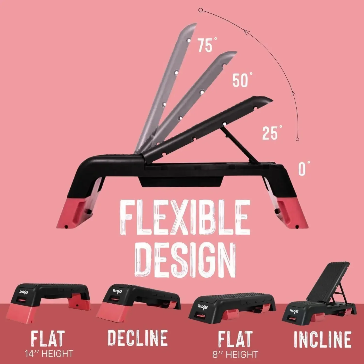 Multifunctional Aerobic Deck - Versatile Fitness Station, Weight Bench, Aerobic Stepper, Plyometrics Box for Cardio Work