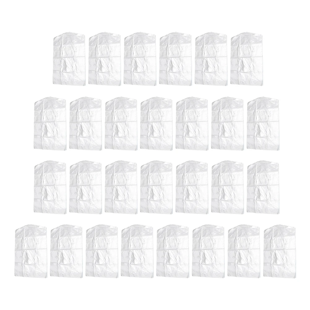 

100Pcs Proof Garment Pouch Reusable Clear Clothing Cover Waterproof Easy to Operate Clear Garment Cover
