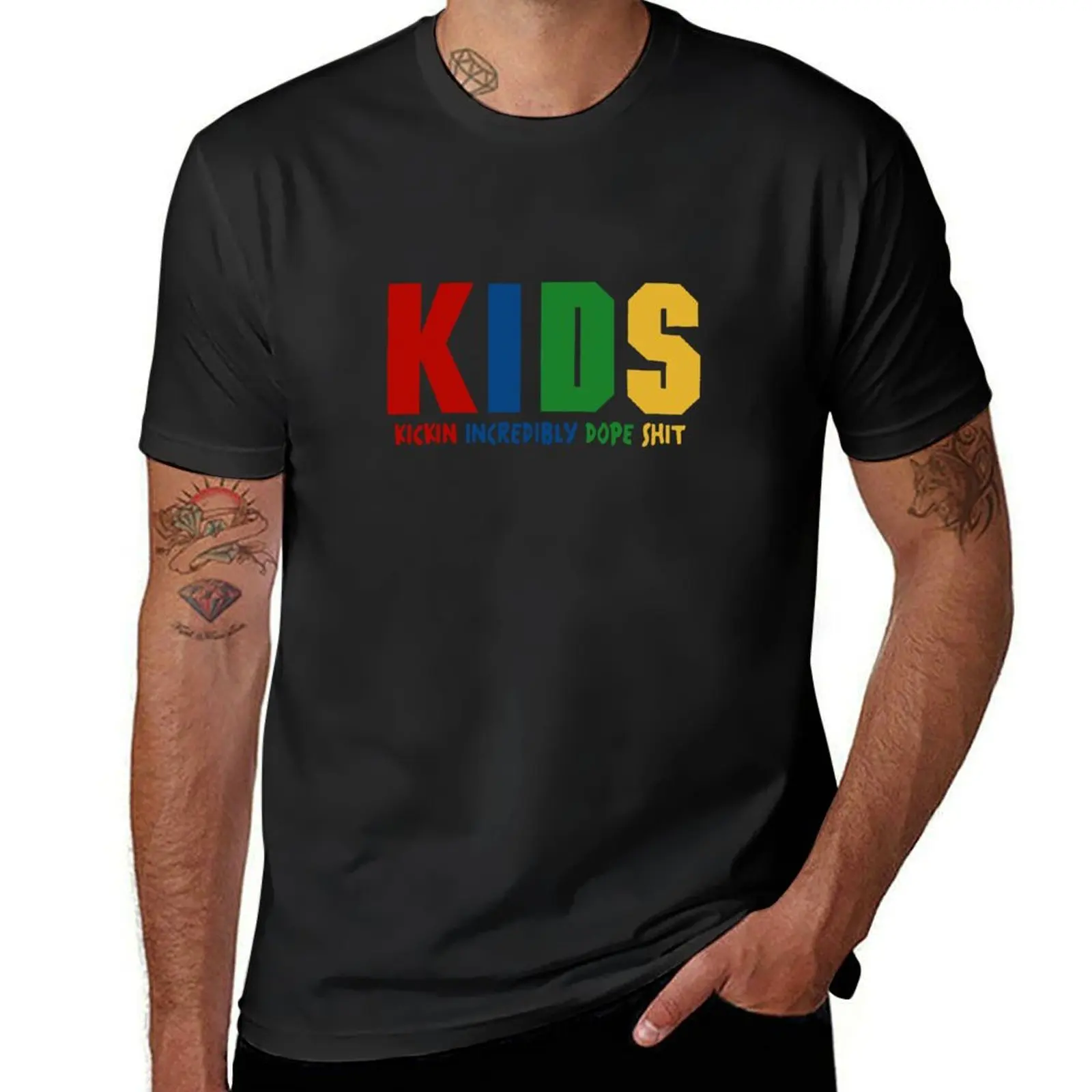KIDS T-Shirt sweat summer clothes slim fit t shirts for men