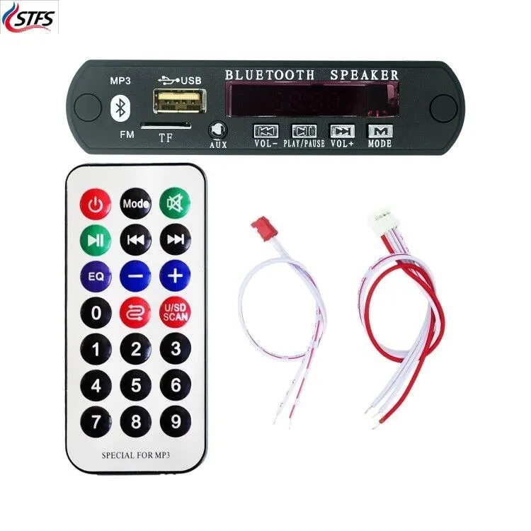 Tech de carte de décodage MP3 Bluetooth avec emplacement pour carte SD, USB, FM, télécommande, M011, 12V
