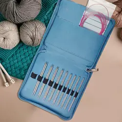 Circular Knitting Needles Set DIY Stainless Steel Professional Knitting Accessories for Adults Sweater Experienced Home Beginner
