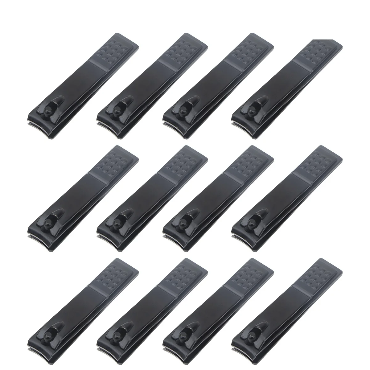 

12pcs Cutter Premium Carbon Steel Ergonomic Design Sturdy Durable Quick Trimming Manicure Clipper Nail Nippers Nail Trimmer For