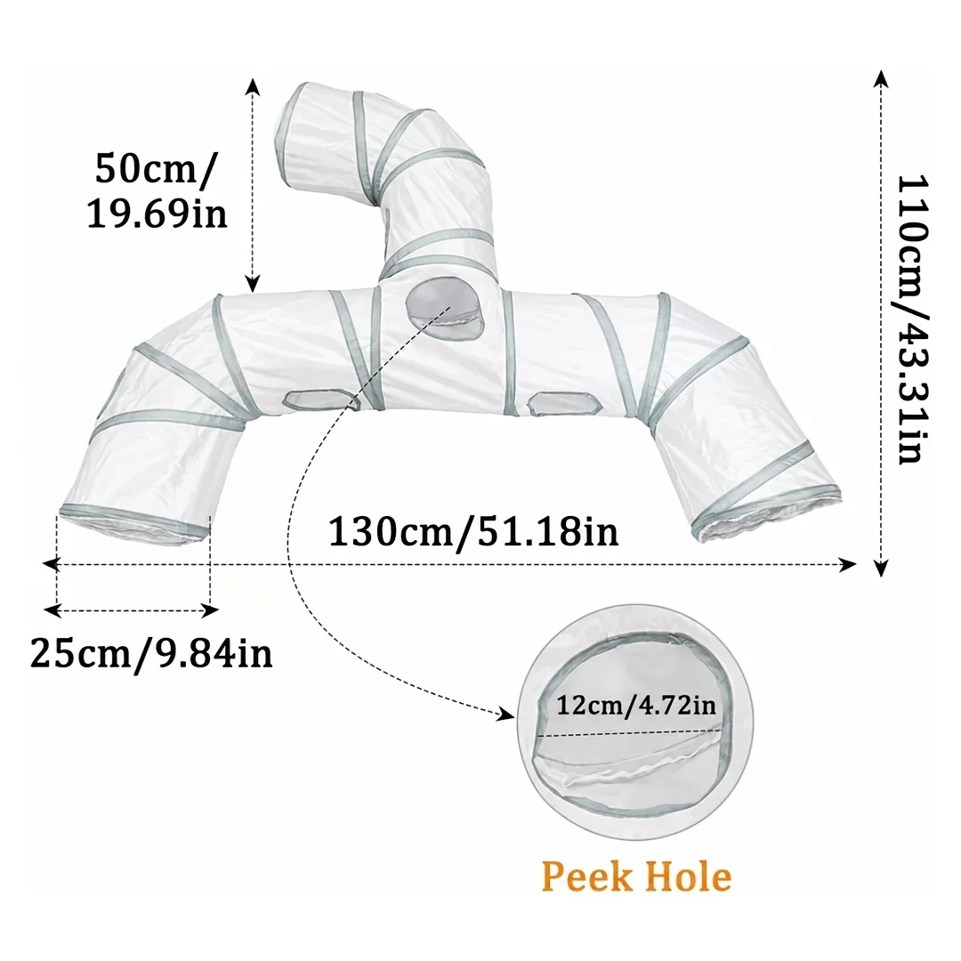 Túnel de Juego Plegable para Conejos y Hámsters - Escondite Interactivo - imagen 2