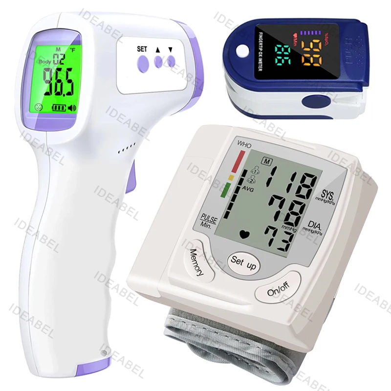 

Новый светодиодный наручный монитор артериального давления, термометр для лба, сфигмоманометр, тонометр, монитор BP, цифровой термометр для лба