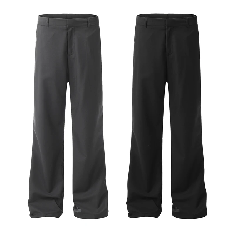 

Мужская корейская уличная одежда, модные винтажные прямые брюки, мужские повседневные брюки для поездок на работу, брюки