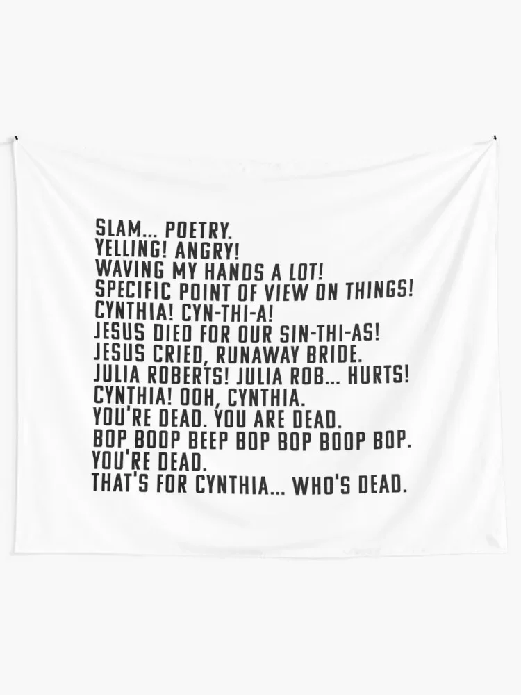 Slam Poetry Tapestry Wall Decor Hanging Wall Hangings Decoration Tapestry