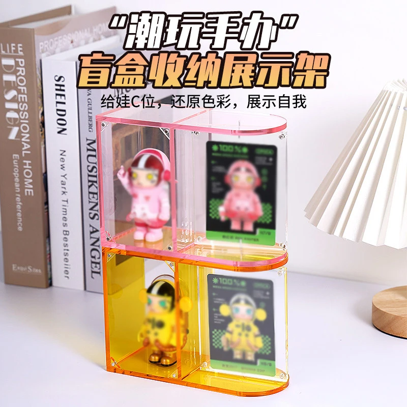 

Rotating Doll Storage And Display Stand For Pop Mart Display, Desktop Ornament, Storage For Single Figurines/Collectibles