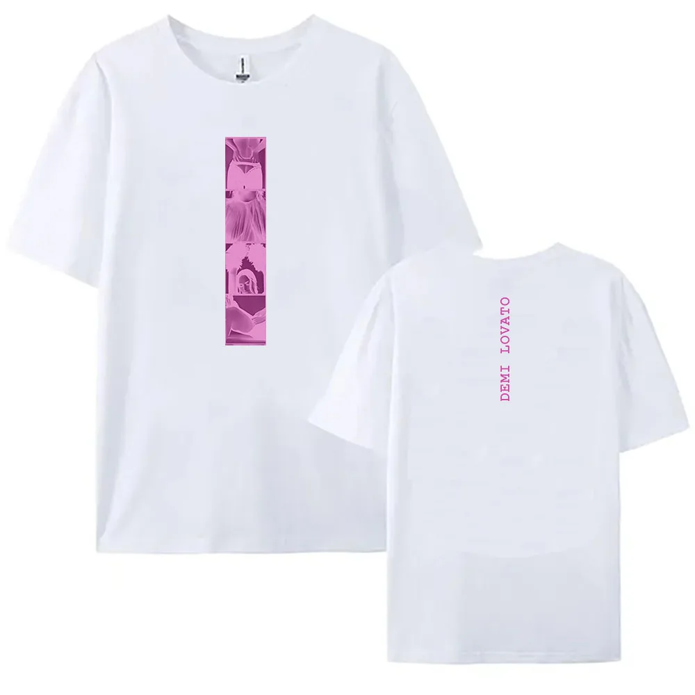 

ФУТБОЛКА DEMI LOVATO, уличная одежда унисекс, свободные хлопковые женские и мужские футболки с короткими рукавами, повседневная женская футболка, одежда с графическим рисунком