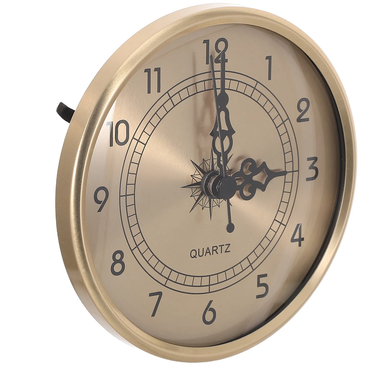 DIY Clock Head Insert 108Mm Round Quartz Movement Silent Mechanism Replacement Clock Face Insert for Bedroom Living Room Study