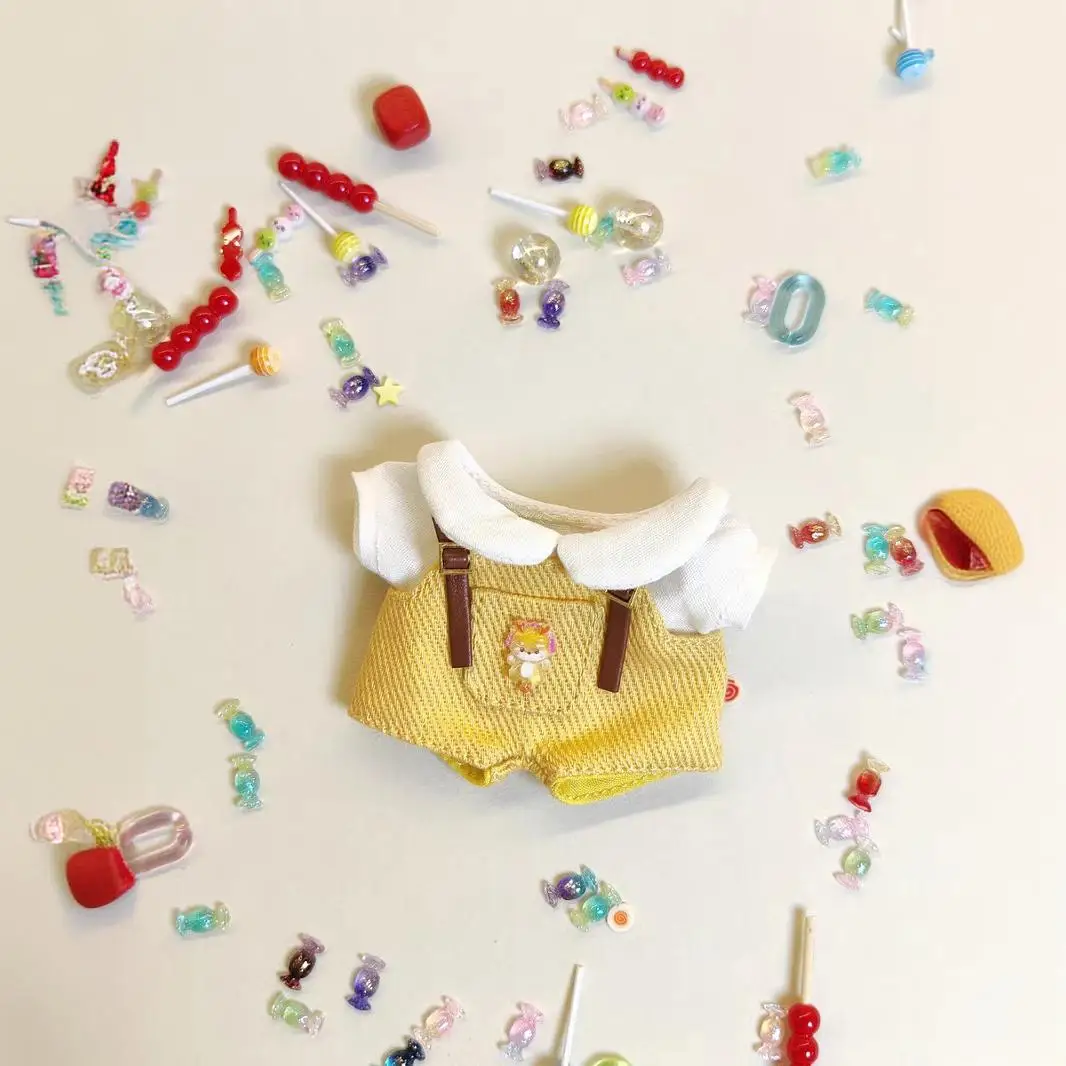 Für 10 cm Mode Puppe Strampler Outfits Handgemachte Accessoires Puppe Hemd Hosen Multi-farben Puppe Kleidung Baumwolle Puppen