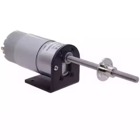 1PCS JGB37-555 6V 12V 24V DC Motor M6*50MM Threaded Shaft High Torque Metal Gear Motor Flange