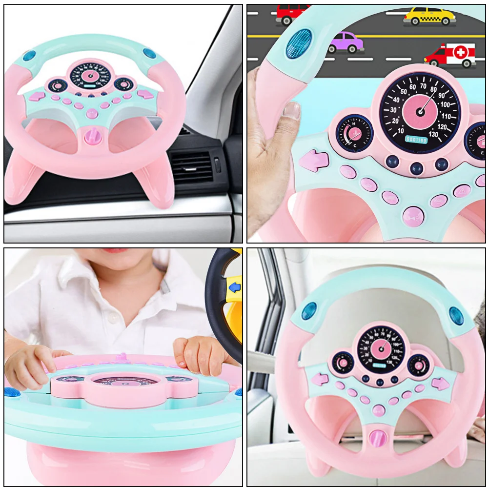 Interesting Toy Simulation Steering Wheel with Base Fake Car Bearing Circle Mater Toys from Cars