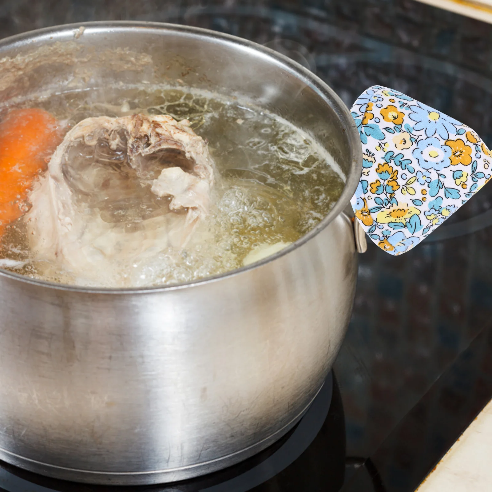 

1pc Anti-Scald Pot Lid Knob Cover Heat-Resistant Kitchen Gadget For Pan Handle Protector Cooking Accessories