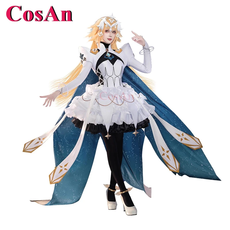 CosAn Game Fate/Grand Order FGO Metatron Jeanne Cosplay Kostuums Mode Zoete Uniform Jurk Vrouwen Halloween Rollenspel Kleding