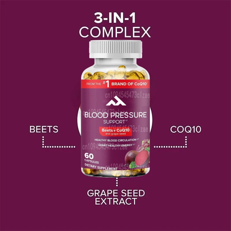 

Опора для артериального давления, сахарная буряка 3-в-1 + коэнзим Q10 + экстракт виноградных косточек