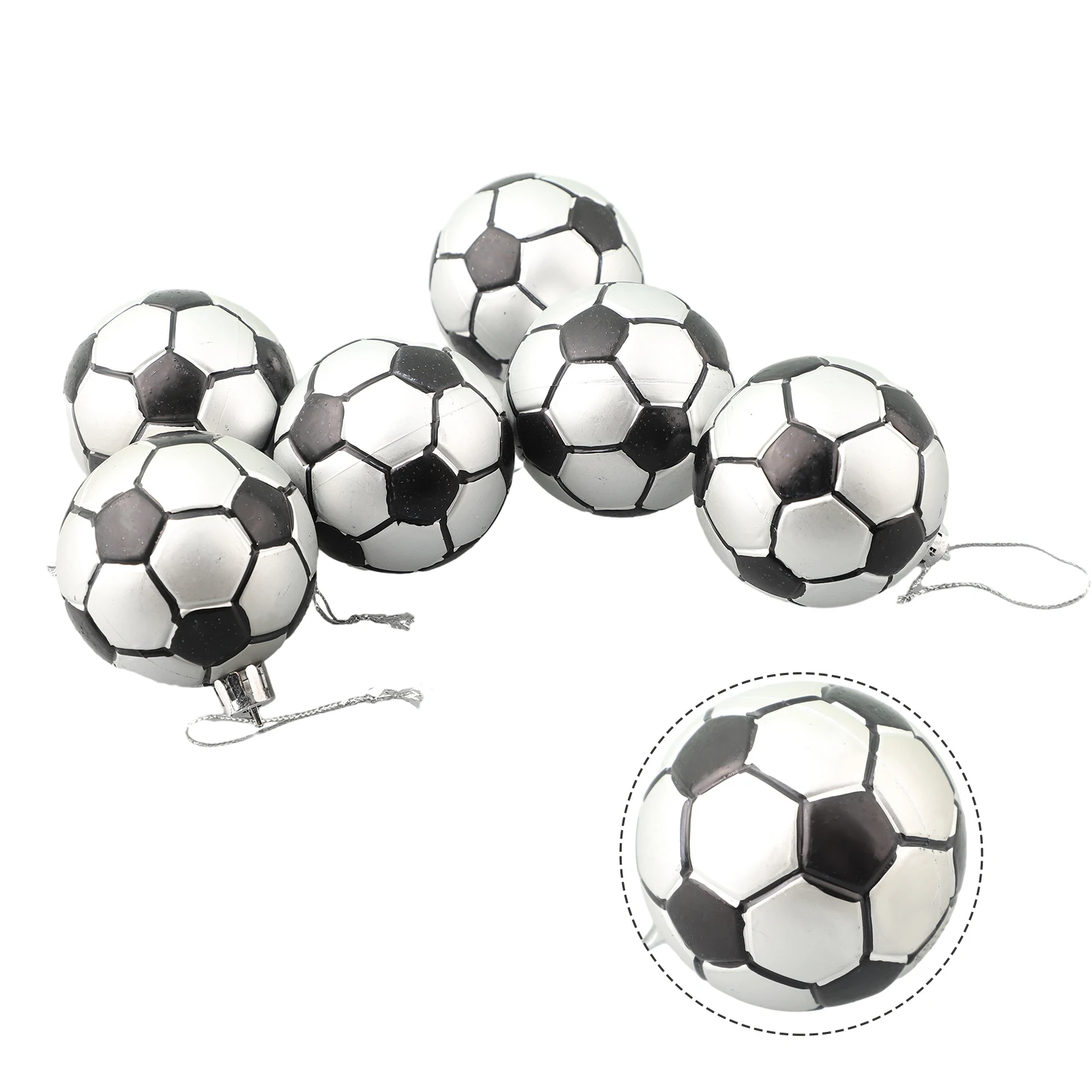 6pcs Noel Decoration 2023 Christmas Sale Christmas Ball Football Basketball Baseball Ornament Christmas Tree Pendant