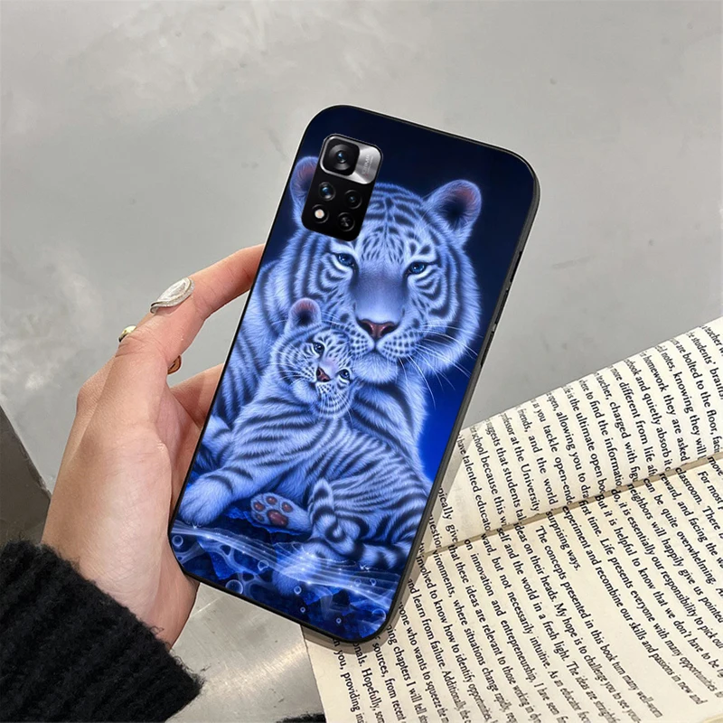 

Cute Baby Tiger Phone Case For Xiaomi Redmi note 13 12 Pro 11S 11 10 Pro 10S 12S Redmi 10 9C 13C 10C Funda