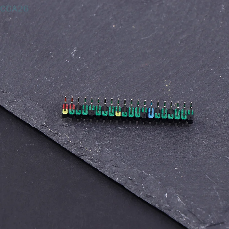 1Pc 2x20 Pin Male GPIO Header Colorful Mark Prevent Wrong Plug Dual Row Male 20 Pin Stacking Header Extend Straight Connector