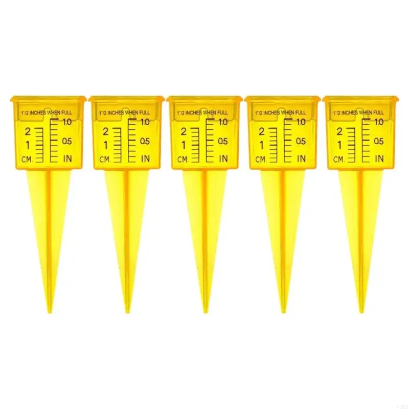 

63HA Rain Gauges Up to 38mm Clear Scale Measurement Tool For Garden Water Ground