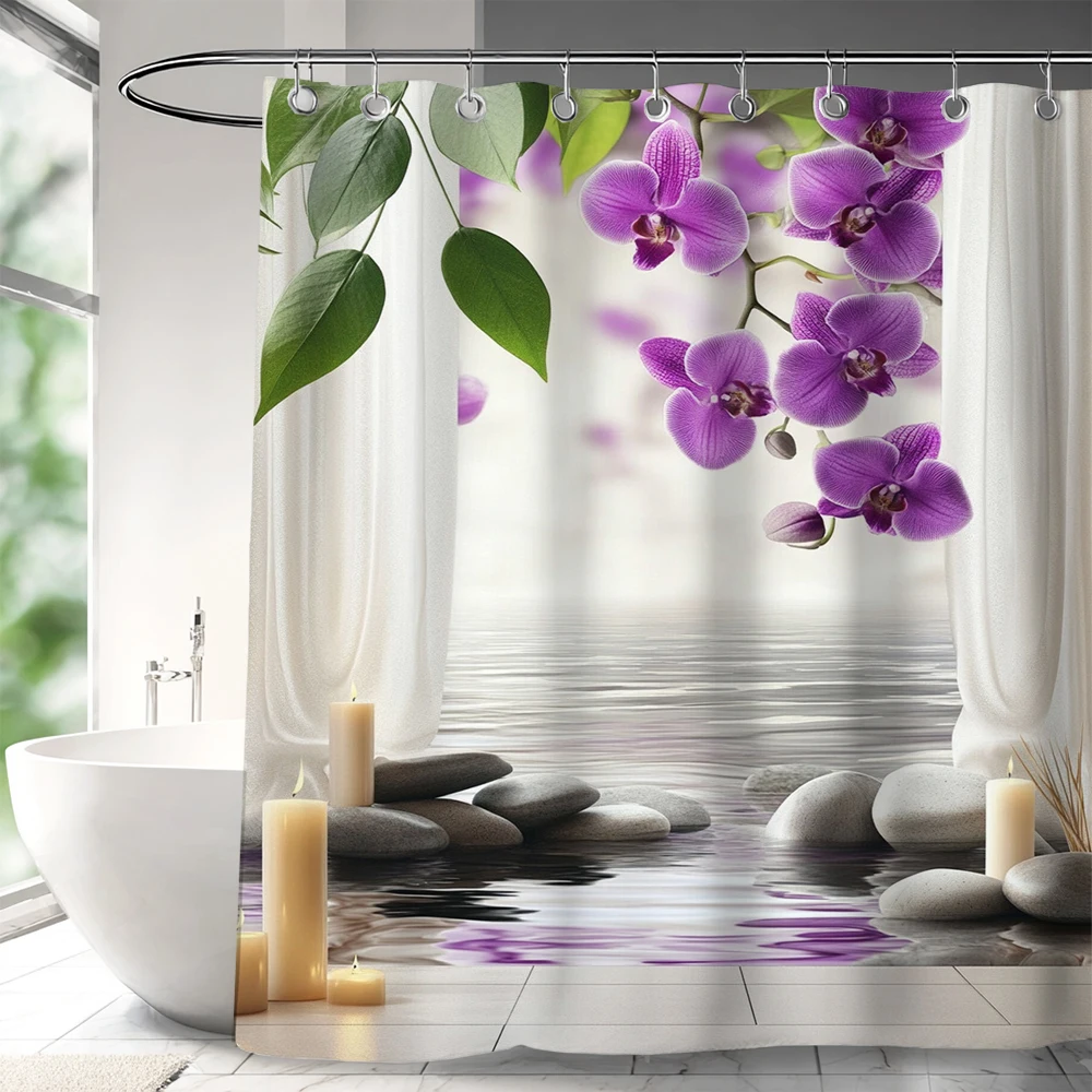Spa & Wellness Paradies Braunschweig - Pedras Zen e Flores, Cortina de