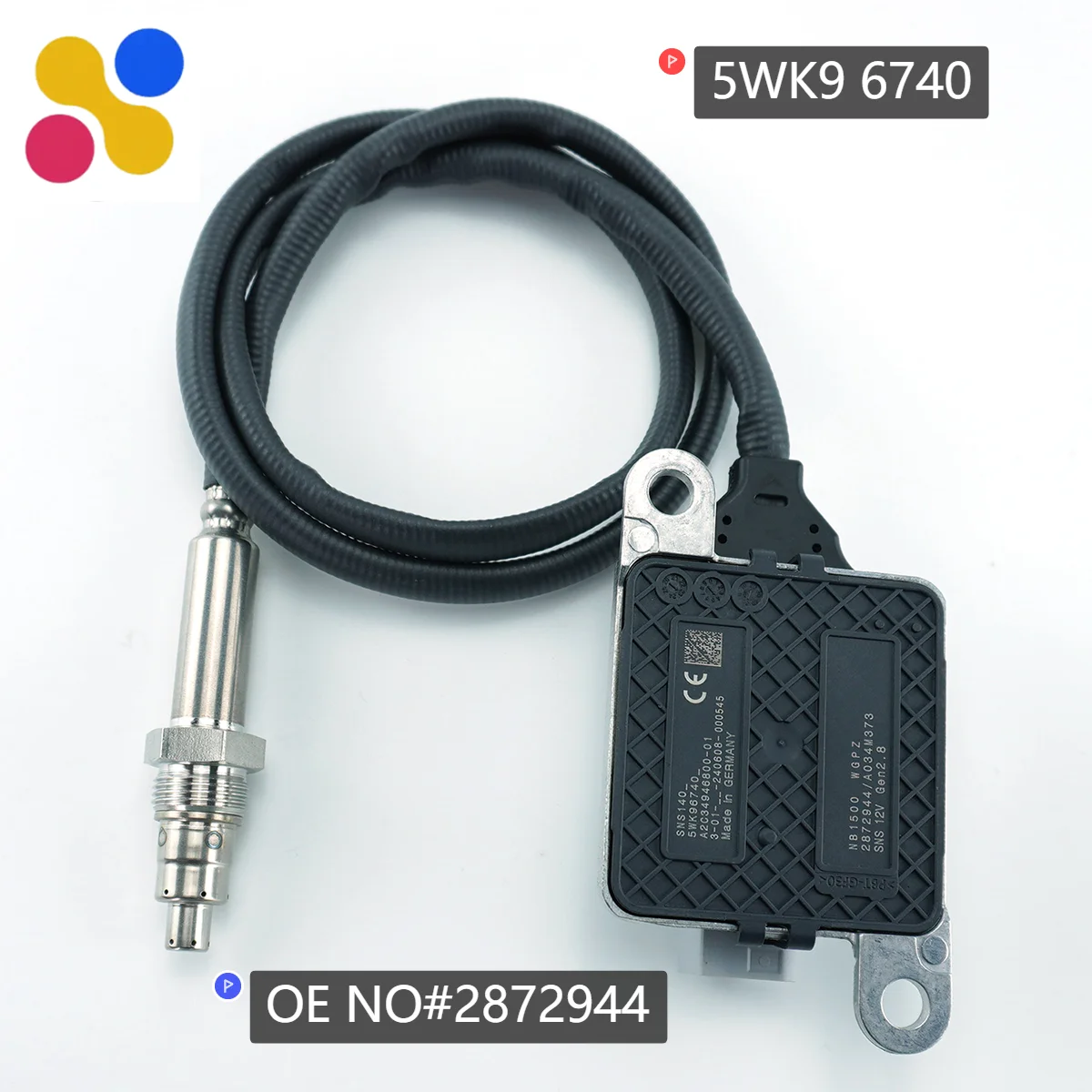 2872944 NOx Sensor Original New Nitrogen Oxygen NOx Sensor 12V For Cummins  2872944