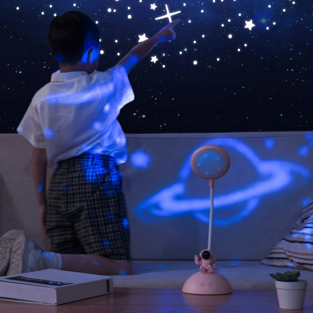 

Astronaut Projection LED Lamp Desk Lamp Reading Eye Protection Bedroom Bedside Lights USB ChargingIndoor Star Projector Light