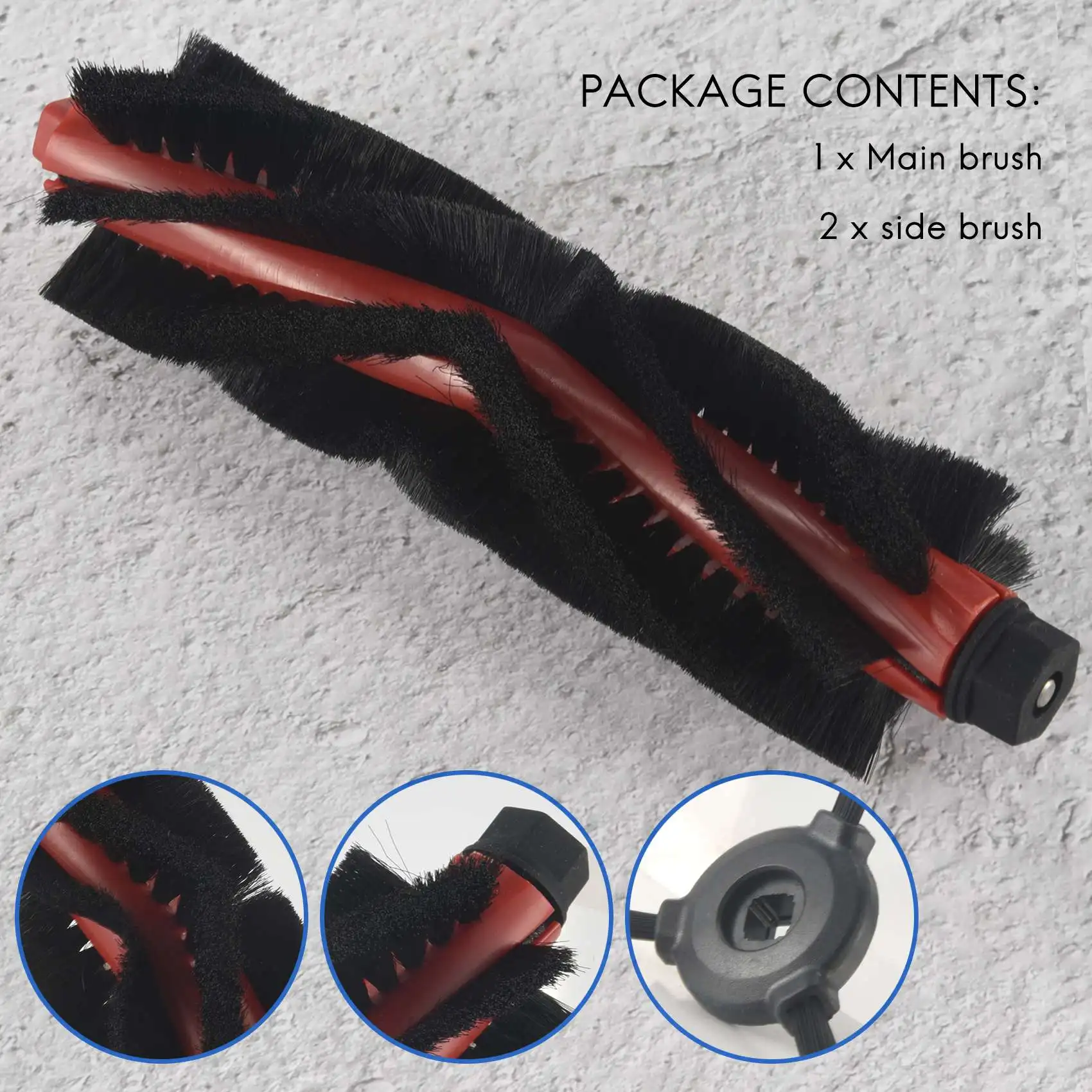 

Side And Main Brush For Lefant M501-A/T700/U180/M571 Robot Vacuum Cleaner Parts Replacement Accessories-AA70