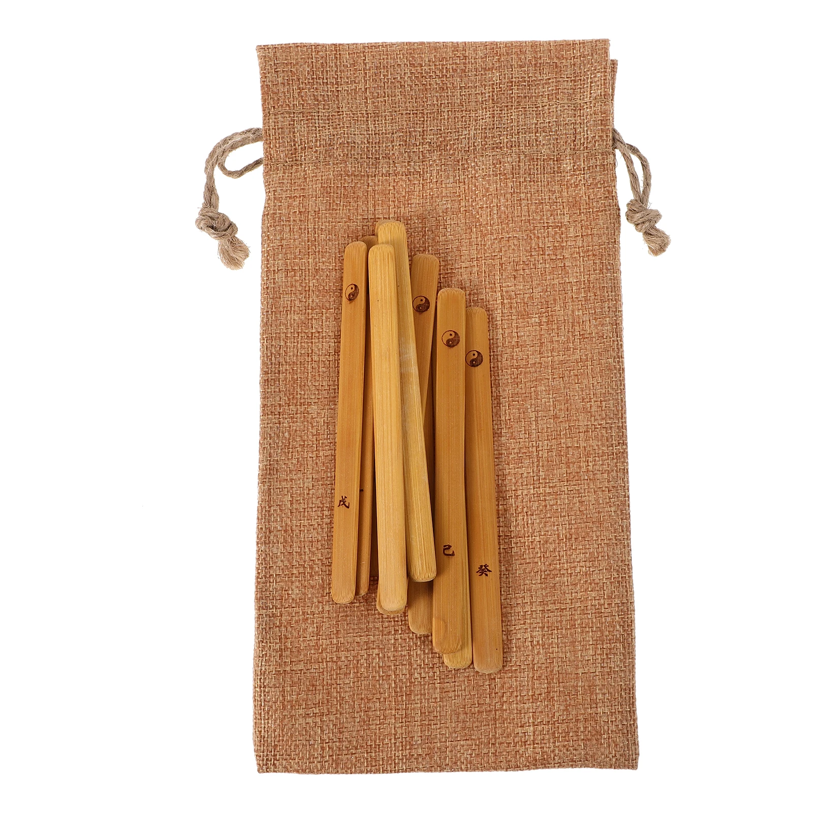 

10pcs Sticks Divination Game Fortune Telling Divination Game Props Chinese Prop Unique Prediction Tools Storage Bag