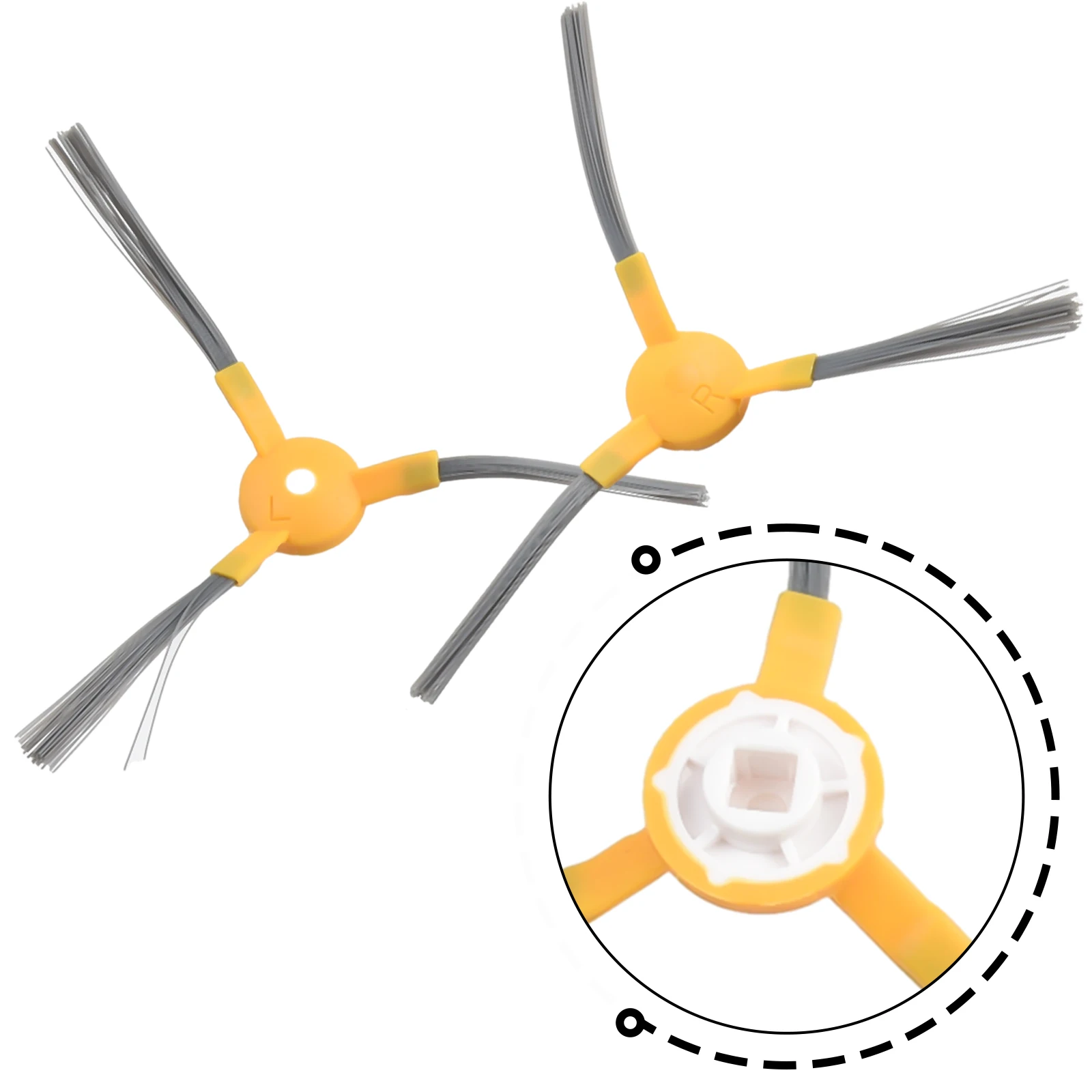 Piezas de repuesto para Robot aspirador NETBOT S15, 6 cepillos laterales de piezas, accesorio para barredora doméstica, herramienta de limpieza