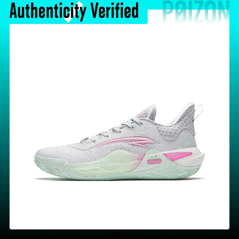 Anta KAI 1 SPEED Low top Basketball Shoes Men's Gray Green Pink 112441114-7
