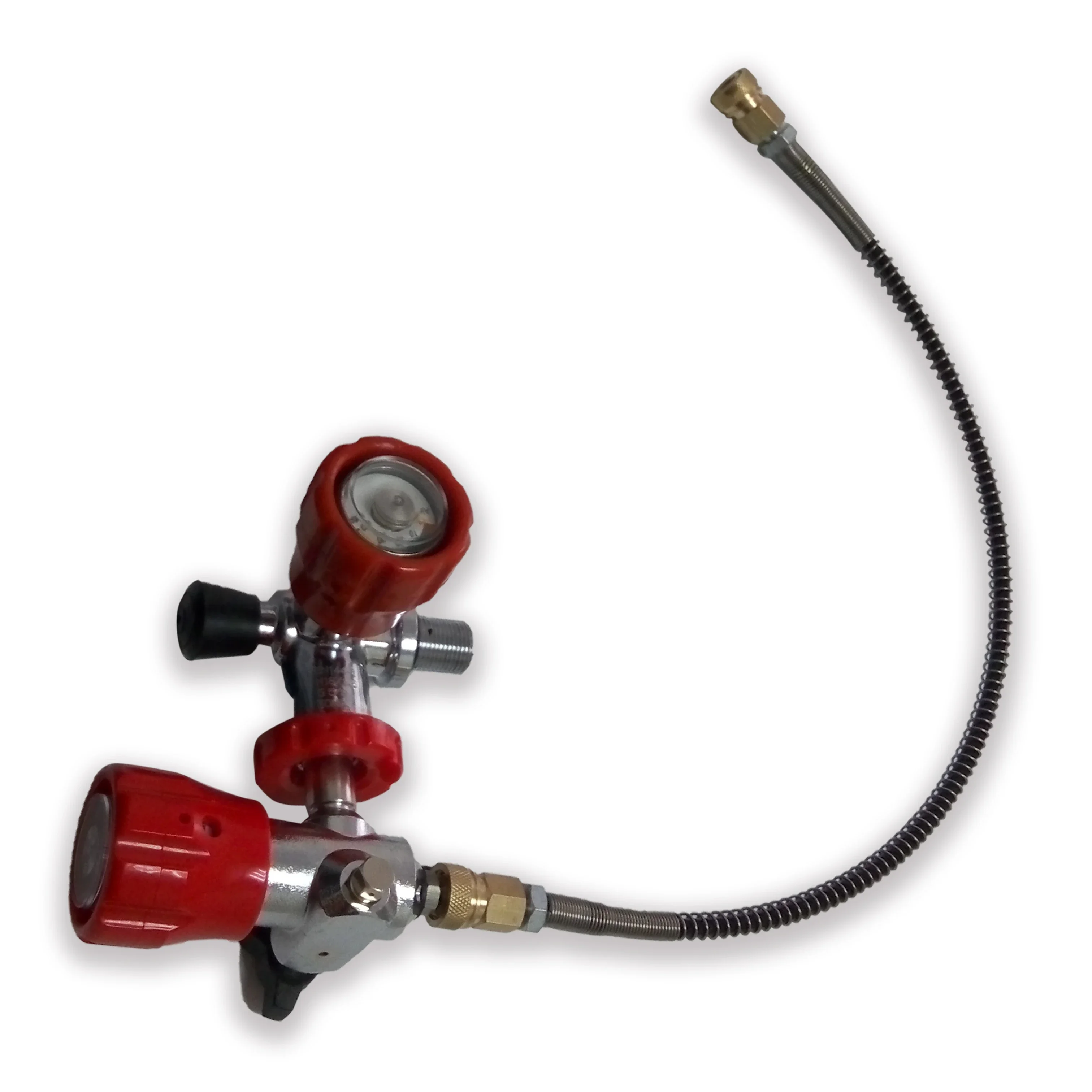 ACECARE 4500psi 300Bar 2L cilindro de fibra de carbono tanque de aire de alta presión regulador de carga estación de relleno buceo M18 * 1,5