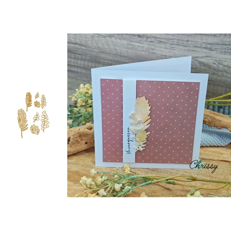 Neues Produkt Vorverkauf Box Eltern-Kind Stanzformen und Stempel DIY Scrapbook Album Dekoration Geprägtes Papierkarten-Set