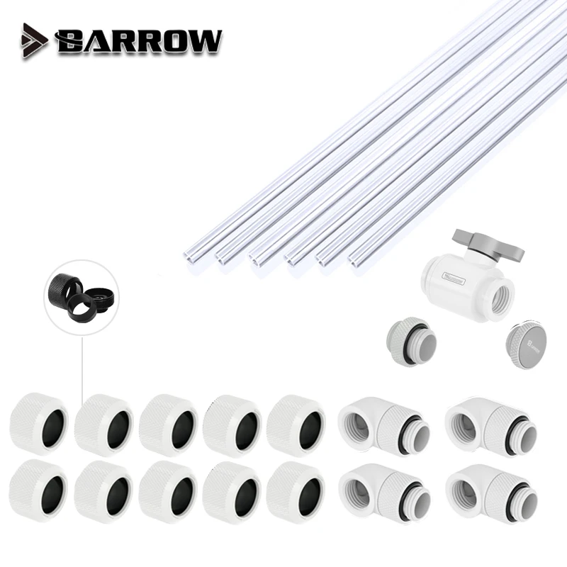 Imagem -03 - Barrow Mão Compressão Conector Encaixe Kit Tubo Rígido Rígido Rígido Encaixe Combo Tubo Petg Uso para Od12 mm 14 mm 16 mm