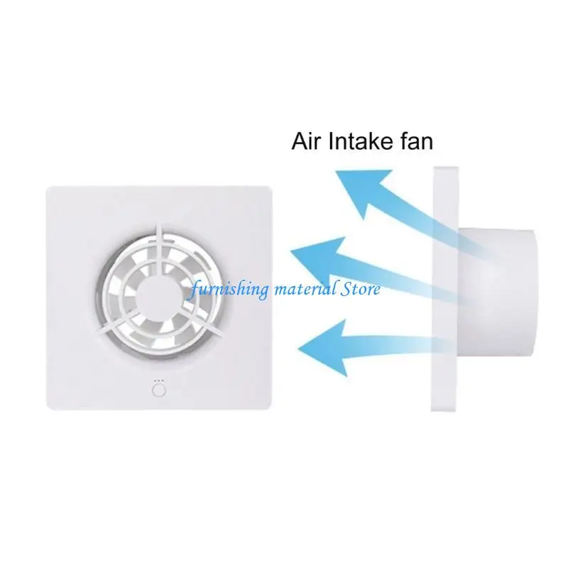 

Y5GD Inline Fan Air Ventilator Mute Exhaust Fan for Toilet Wall Bathroom Air Extractor Indoor Ventilator Window Extractor 3''