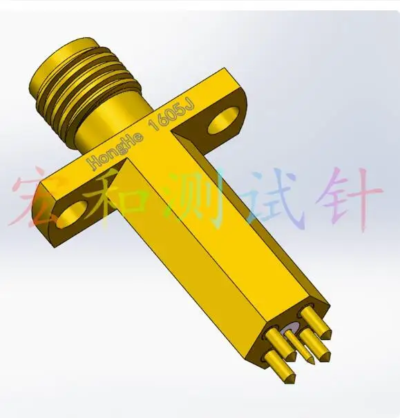 1605J 5-pin Plum Blossom Probe High-frequency RF Test Head SMA Female Five Core Plum Blossom Needle Signal K-50L-QG