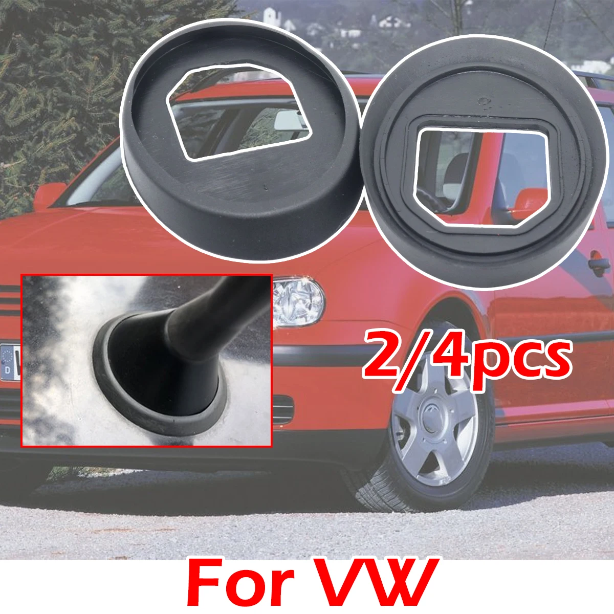

2/4pc Roof Mast Whip Aerial Antenna Rubber Base Gasket Seal Pad For VW Jetta III IV New Beetle Passat Polo 6N 9N Tiguan Vento