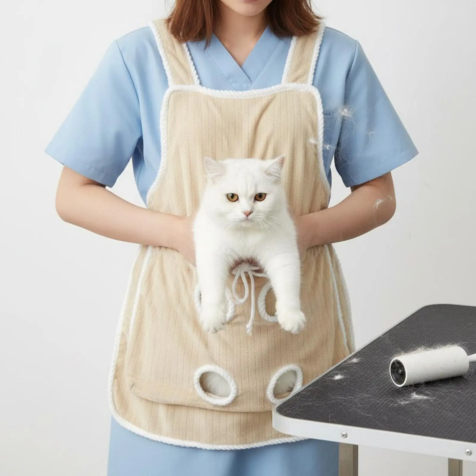 Bolsa de transporte para gatos con aberturas ajustables y tejido suave - imagen 2